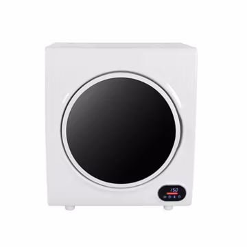 2.6 Cu. Ft. Clothes Dryer, 1400W Electric Dryers for Clothes, Stainless Steel