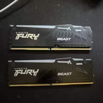 Kingston FURY Beast RGB 16GB 6000MT/s DDR5 CL40