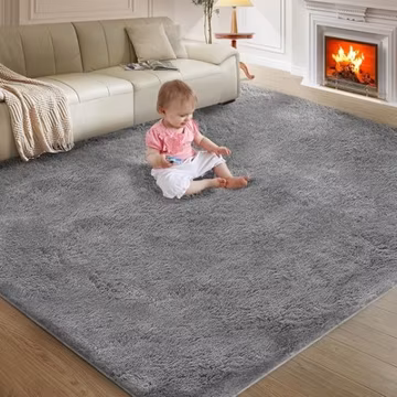 Shag Area Rugs Plush Fuzzy for Living Room Bedroom Nursery Soft Fluffy Carpet