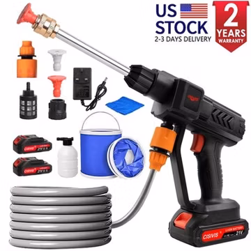 Portable Cordless Electric High Pressure Water Spray Gun Car Washer Cleaner Tool