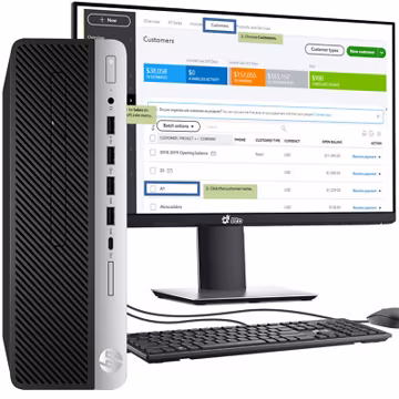 HP Desktop Computer PC i5-8500 64GB Ram 2TB SSD New 24" LED Built-in WiFi Win 11