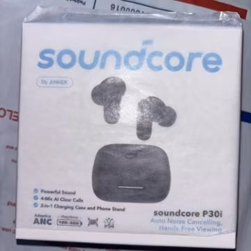 Soundcore P30i by Anker Noise Cancelling Wireless Earbuds Black NEW