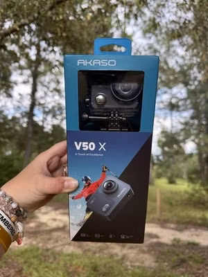 AKASO V50X Native 4K30fps WiFi Action Camera with EIS Touch Screen 4X Zoom 131ft
