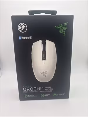 Razer Orochi V2 Gaming Mouse Erconomic, RZ01-0373 Customizable, Wireless, White