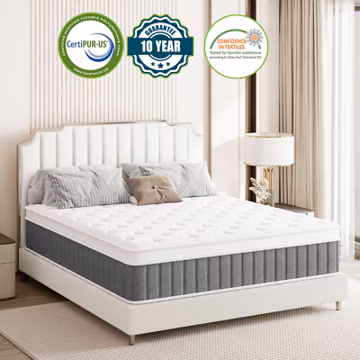 10"12"14" Hybrid Spring Gel Memory Foam Full Queen King Size Mattress In A Box