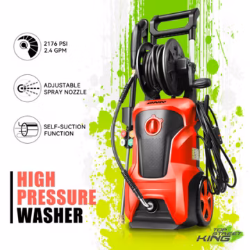 2176 PSI 2.4GPM High Pressure Power Washer Portable Electric Cleaner Machine