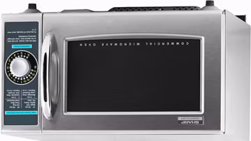 Sharp R-21LCFS Commercial Microwave Oven 1000W 1 cu ft Capacity