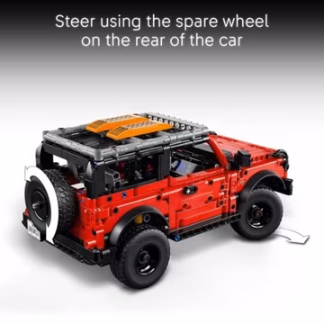 LEGO Technic Ford Bronco SUV Building Set, 943 Pieces, Red and Black