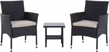 Patio Furniture Set 3 Piece Patio Chair Bistro Set Outdoor Rattan Chairs Wicker