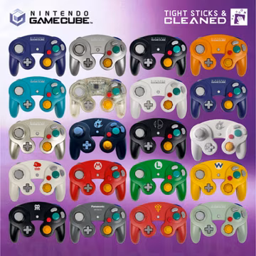 Official Nintendo GameCube Controller OEM DOL-003 Tested CLEANED Tight Stick Wii