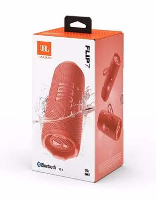 JBL Flip 7 Portable Waterproof & Drop-Proof Speaker - Red