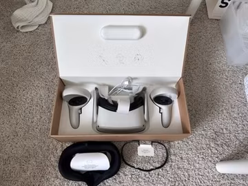Meta Oculus Quest 2 256GB VR Headset W/ Controllers Tested & Working