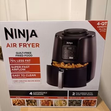 Ninja 4-Quart Air Fryer Digital Air Crisp Cooker Black (NN,FREESHIP)