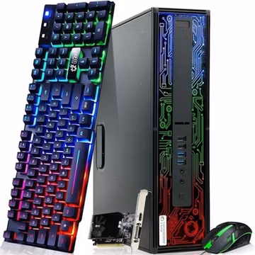 HP 800 G2 RGB Gaming PC intel i7-6th 16GB 512GB SSD AMD Radeon Rx-550 Wi-Fi W11