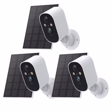 XVIM Outdoor Solar Battery Security Camera 3MP WiFi Wireless Camera System IP