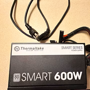 Thermaltake Smart 600W 80 PLUS ATX PSU Black SATA 20+4 4+4 CPU TP-0600P-W