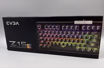 eVGA Z15, Per Key RGB, Silver Linear, Wired, Black, Mechanical Gaming Keybooard