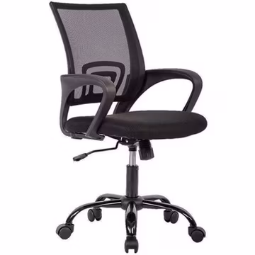 Ergonomic Office Chair Adjustable Lumbar Support Mesh Back Black Swivel