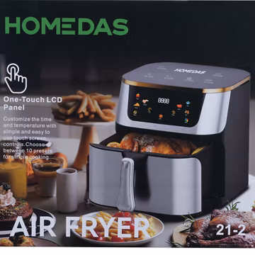 Air Fryer, Large 5-Quart Capacity, Touchscreen Display, Max 450F Air Fry, Roast,