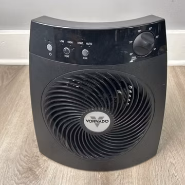 Vornado Whole Room Electric Space Heater Portable AVH4 Black Vortex Tested 1500W