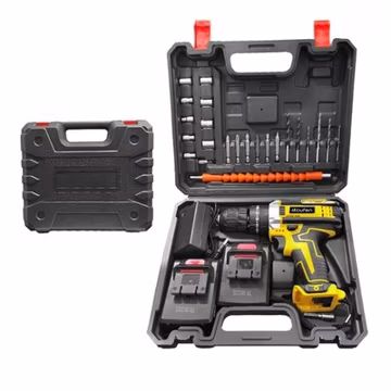 28pcs Electric Cordless Drill Screwdriver Bits Set 2X Battery 1X Charger B1