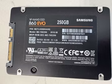 Samsung 860 EVO 250GB SSD MZ-76E250 2.5" SATA III Solid State Drive - Tested