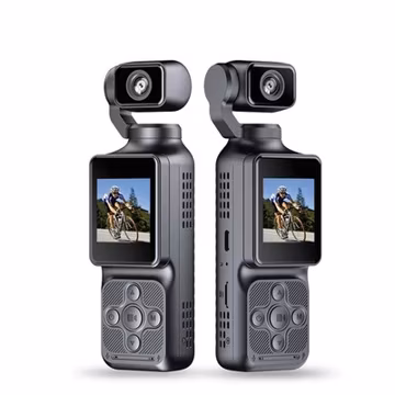 Vlog Action Camera Rotatable Screen 130° Wide Angle 270° Rotatable Cycling 2k