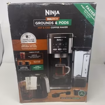 Ninja DualBrew CFP101 Coffee Maker, Black, 12-Cup + K-Cup Compatible