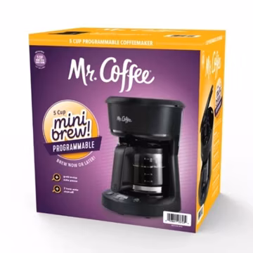Mr. Coffee 5-Cup Programmable Coffee Maker - Black