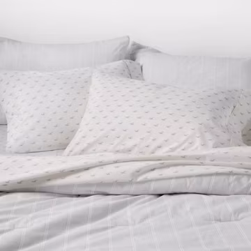 Twin/Twin Extra Long Percale Seagull Sheet Set Light Blue - The Hollister
