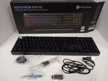 Keychron K10 HE Full Wireless Magnetic Switch RGB Keyboard, Black