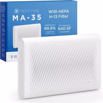 MA-35 Air Purifier with True HEPA H13 Filter | 1,280 ft² Coverage in 1hr | White