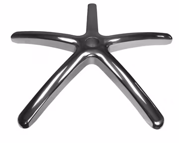 28" Diameter | Polished Aluminum Office Chair Base | Heavy Duty | S4164