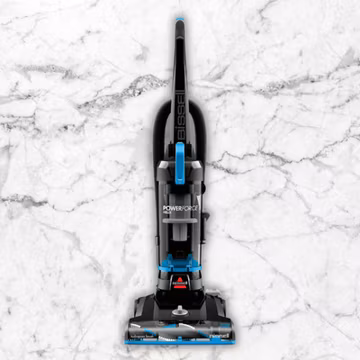 BISSELL PowerForce Helix Upright Bagless Vacuum Pet Scatter-Free 3313 Blue