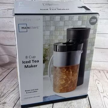 Mainstays 8 Cup Iced Tea Coffee Maker 2 Quart Pitcher Black Used
