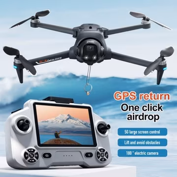 YL059 Drone GPS WIFI FPV 4K Dual Camera Selfie Obstacle Avoidance Quadcopter NEW