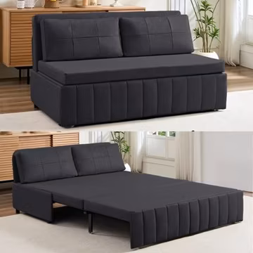 Zafly Queen Size Pull Out Sofa Bed, Convertible Sleeper Sofa, Loveseat Couch Bed