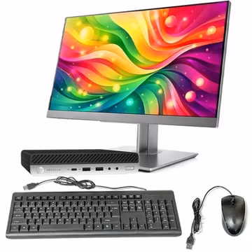 HP Windows 11 Pro Desktop i5 Computer Micro Up To 27" LCD 32GB RAM 1TB SSD Wi-Fi