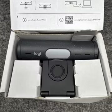 Logitech Brio 500 Full HD Webcam with HDR BLACK Speckle (960-001493) BOX DAMAGE