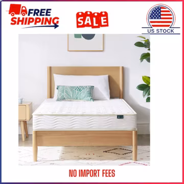 Zinus 6" Core Comfort Tight Top Bonnell Innerspring Mattress, Twin
