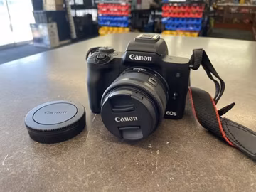 Canon EOS M50 24.1MP Mirrorless Camera with EF-M 15-45mm lens
