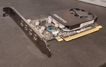 NVIDIA Quadro P1000 4GB Pascal 4x Mini DisplayPort Low Profile Graphics Card GPU