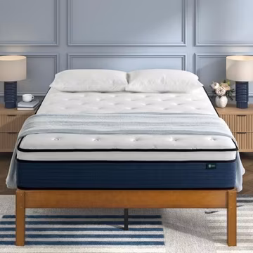 Zinus 10" Pressure Relief Comfort Support Firm Hybrid Mattress Pocket Spring