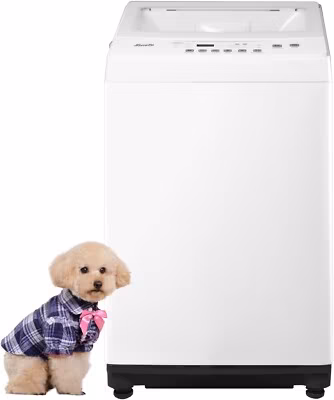 SMAD Portable Washing Machine for Apartments Dorms and RVs 12lbs White Washer