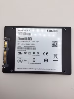 SanDisk X100 SD5SB2-512G 512GB SATA III Solid State Drive Tested Working & Wiped