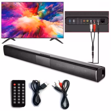 TV Surround Sound Bar Speaker System Wireless BT Subwoofer Home Theater + Remote