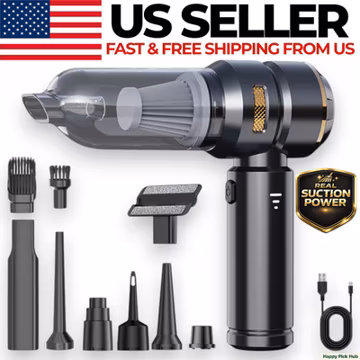 Cordless Handheld Vacuum Cleaner w/ Blower Strong Real Suction for Car and Home