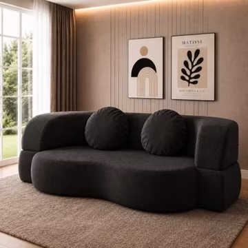78" Convertible Sofa Bed 2-in-1 Floor Couch Mattress Boneless Loveseat Sleeper