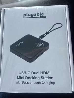 plugable USB-C Dual HDMI Mini Docking Station DisplayLink USBC-6950PDZ