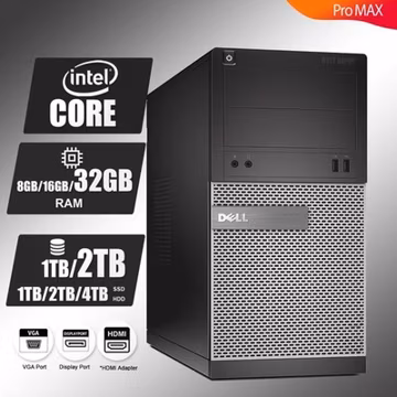 DELL Desktop Computer Intel 3.70 Ghz, Up to 32GB RAM 4TB SSD, Windows 11,